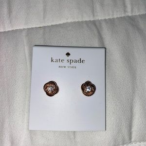 Rose gold Kate Spade earrings